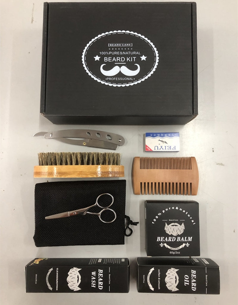 Men's Beard Grooming Kit - Roller Cleaning Disinfectant