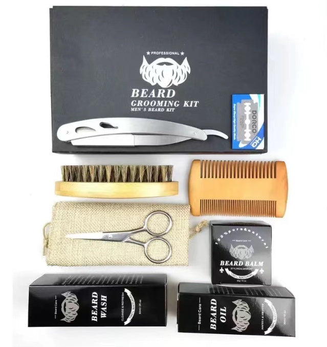 Men's Beard Grooming Kit - Roller Cleaning Disinfectant