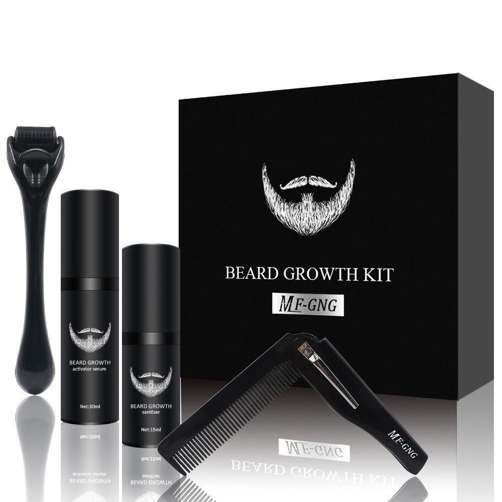 Men's Beard Grooming Kit - Roller Cleaning Disinfectant