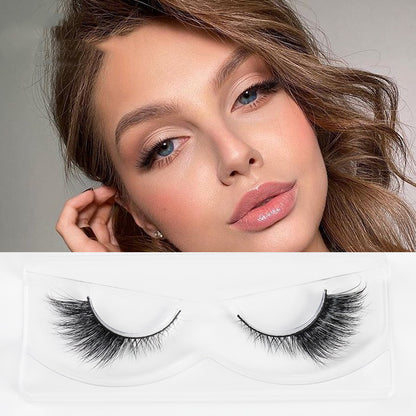 (3D) Three-dimensional Mink False Eyelashes Natural, Thick, Wing Tail Lengthening, Messy Curl