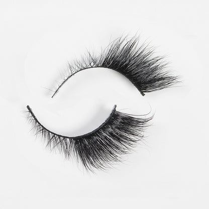 (3D) Three-dimensional Mink False Eyelashes Natural, Thick, Wing Tail Lengthening, Messy Curl