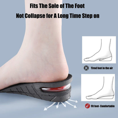 Invisible Height Increase Insole, Best Heel Lift For Men & Women - Shoe Inserts - Unisex