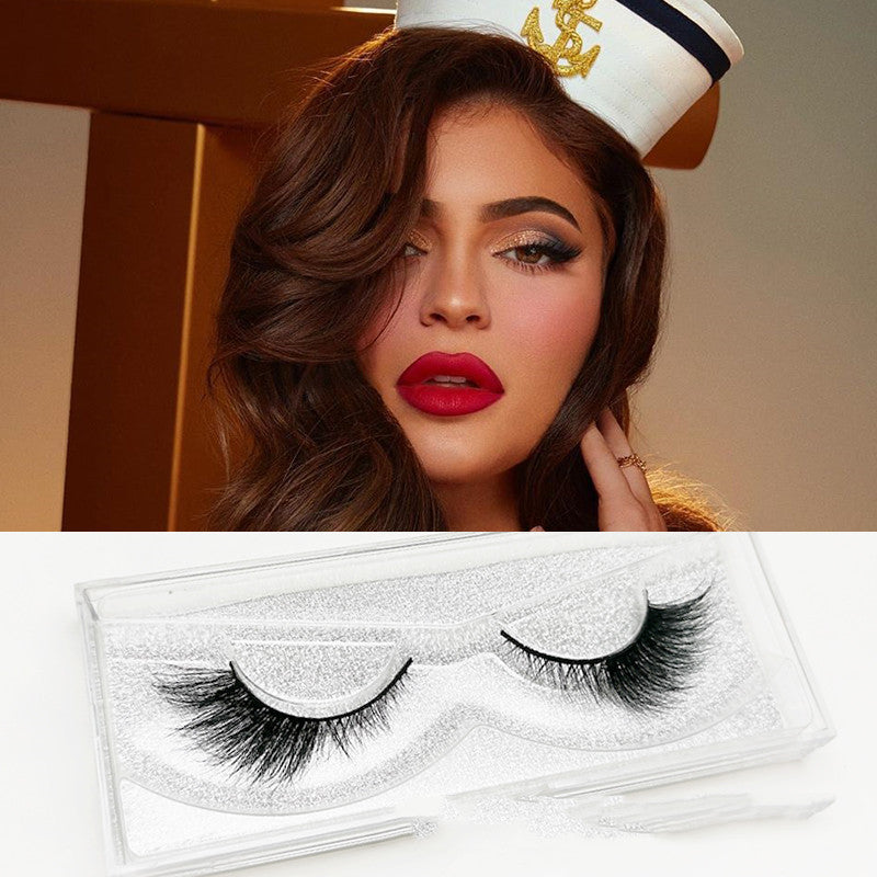 (3D) Three-dimensional Mink False Eyelashes Natural, Thick, Wing Tail Lengthening, Messy Curl