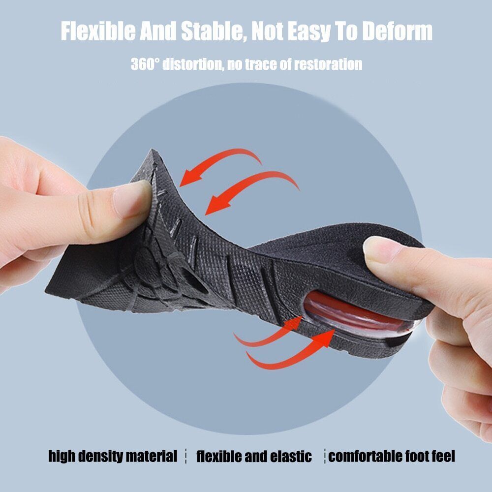 Invisible Height Increase Insole, Best Heel Lift For Men & Women - Shoe Inserts - Unisex